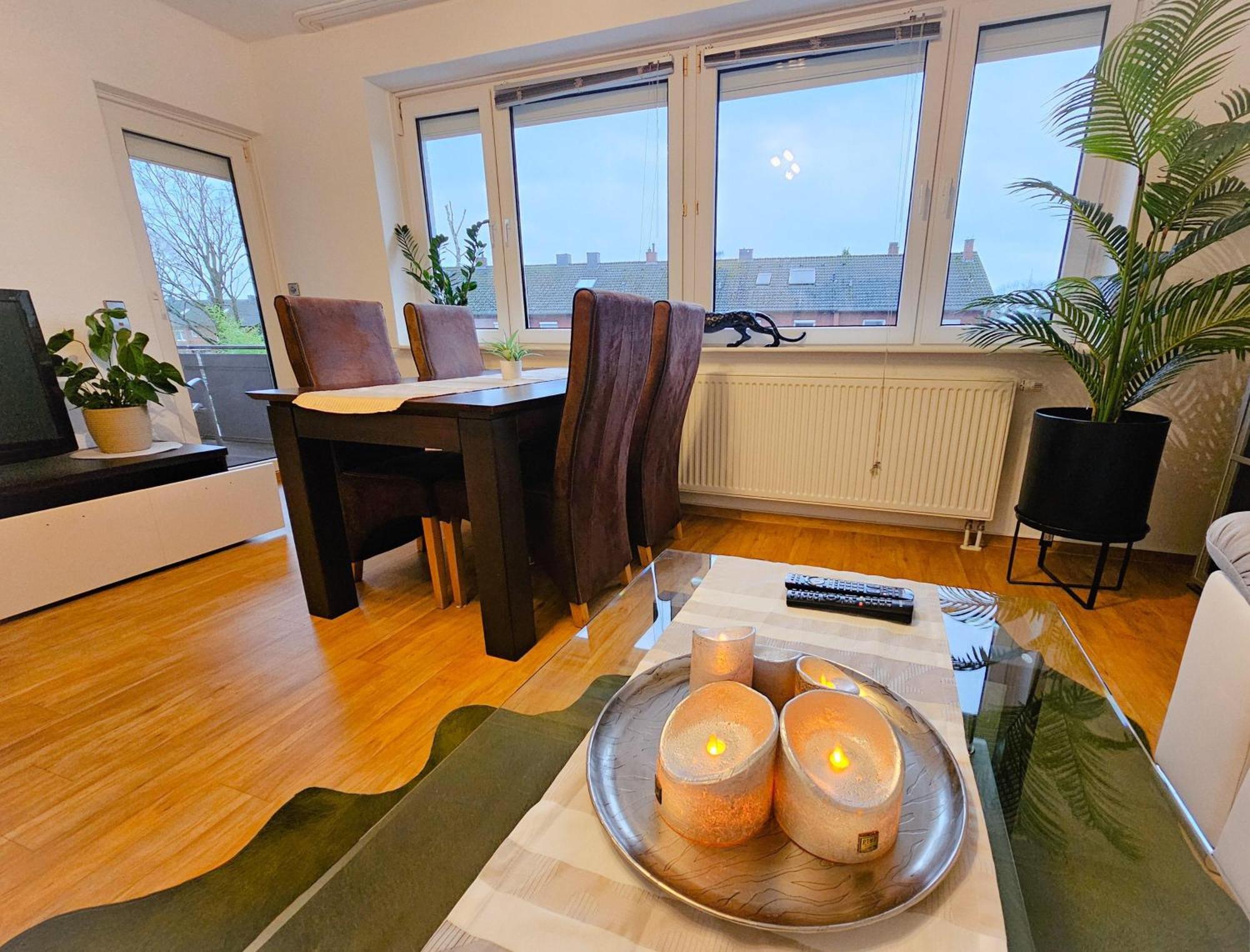 Ecocube Apartment2 Meppen14, Balkon, Kueche, Waschmaschine Δωμάτιο φωτογραφία